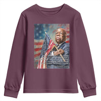 John Lewis Youth Sweatshirt My Philosophy Is Very Simple Get In Good Trouble Necessary Trouble - Wonder Print Shop