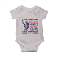 Funny I Didn't Grow Up Saying With Liberty And Justice For All Baby Onesie - Wonder Print Shop