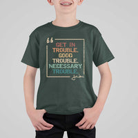 Funny Get In Good Necessary Trouble T Shirt For Kid John Lewis Civil Rights Social Justice - Wonder Print Shop