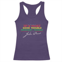 John Lewis Quote Racerback Tank Top Get In Good Necessary Trouble Civil Rights - Wonder Print Shop