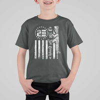 2nd Amendment I Will Not Comply T Shirt For Kid AR15 Pro-Gun Rights American Flag - Wonder Print Shop