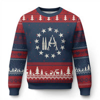 2nd Amendment AR15 Bullet Stars Patriotic Gun Rights Ugly Christmas Sweater - Wonder Print Shop