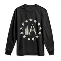 2nd Amendment AR15 Bullet Stars Patriotic Gun Rights Long Sleeve Shirt - Wonder Print Shop