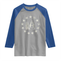 2nd Amendment AR15 Bullet Stars Patriotic Gun Rights Raglan Shirt - Wonder Print Shop