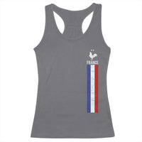France Football Coq Soccer Throwback Jersey Style Racerback Tank Top Vintage French Flag