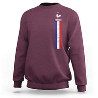 France Football Coq Soccer Throwback Jersey Style Sweatshirt Vintage French Flag