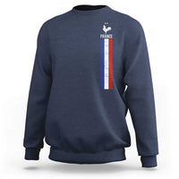 France Football Coq Soccer Throwback Jersey Style Sweatshirt Vintage French Flag