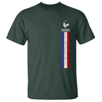 France Football Coq Soccer Throwback Jersey Style T Shirt Vintage French Flag