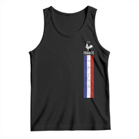 France Football Coq Soccer Throwback Jersey Style Tank Top Vintage French Flag