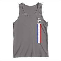 France Football Coq Soccer Throwback Jersey Style Tank Top Vintage French Flag