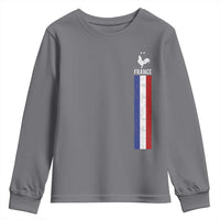 France Football Coq Soccer Throwback Jersey Style Youth Sweatshirt Vintage French Flag