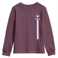 France Football Coq Soccer Throwback Jersey Style Youth Sweatshirt Vintage French Flag