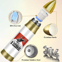 Funny Bull Rider Bullet Tumbler I'll Be Back In 8 Seconds Bull Riding Rodeo