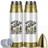 Funny Frog Alien Abduction Bullet Tumbler Gotta Go Vibes Are Off UFO Forest