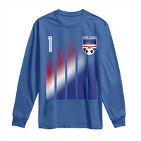 Cape Verde Flag Retro Sports Cabo Verdean Roots Long Sleeve Shirt