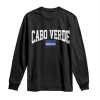 Cabo Verde Sports Throwback Long Sleeve Shirt Cape Verdean Pride Lovers