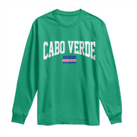 Cabo Verde Sports Throwback Long Sleeve Shirt Cape Verdean Pride Lovers