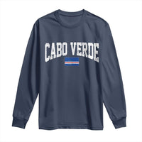 Cabo Verde Sports Throwback Long Sleeve Shirt Cape Verdean Pride Lovers