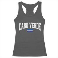 Cabo Verde Sports Throwback Racerback Tank Top Cape Verdean Pride Lovers