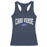 Cabo Verde Sports Throwback Racerback Tank Top Cape Verdean Pride Lovers