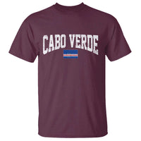Cabo Verde Sports Throwback T Shirt Cape Verdean Pride Lovers