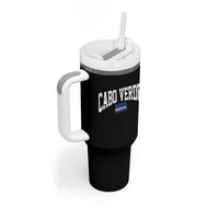 Cabo Verde Sports Throwback Tumbler With Handle Cape Verdean Pride Lovers