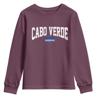 Cabo Verde Sports Throwback Youth Sweatshirt Cape Verdean Pride Lovers