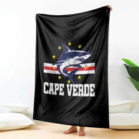 Vintage Cape Verde Shark Cabo Verdean Roots Throw Blanket