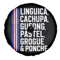Cape Verde Cuisine Spare Tire Cover Linguica Cachupa Gufong Cabo Verde Heritage