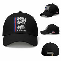 Cape Verde Cuisine Baseball Cap Linguica Cachupa Gufong Cabo Verde Heritage