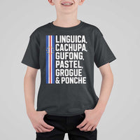 Cape Verde Cuisine T Shirt For Kid Linguica Cachupa Gufong Cabo Verde Heritage