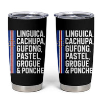 Cape Verde Cuisine Tumbler Cup Linguica Cachupa Gufong Cabo Verde Heritage