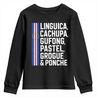 Cape Verde Cuisine Youth Sweatshirt Linguica Cachupa Gufong Cabo Verde Heritage