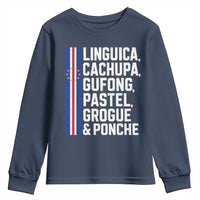 Cape Verde Cuisine Youth Sweatshirt Linguica Cachupa Gufong Cabo Verde Heritage