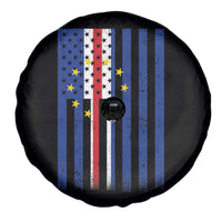 Half Cape Verdean Half American Spare Tire Cover Cabo Verdean Roots Vintage Cape Verde Flag