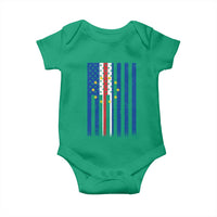 Half Cape Verdean Half American Baby Onesie Cabo Verdean Roots Vintage Cape Verde Flag