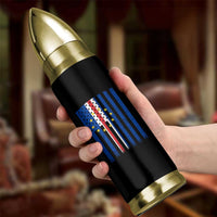 Half Cape Verdean Half American Bullet Tumbler Cabo Verdean Roots Vintage Cape Verde Flag