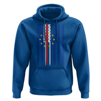 Half Cape Verdean Half American Hoodie Cabo Verdean Roots Vintage Cape Verde Flag
