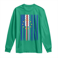 Half Cape Verdean Half American Long Sleeve Shirt Cabo Verdean Roots Vintage Cape Verde Flag