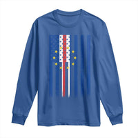 Half Cape Verdean Half American Long Sleeve Shirt Cabo Verdean Roots Vintage Cape Verde Flag