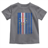 Half Cape Verdean Half American Toddler T Shirt Cabo Verdean Roots Vintage Cape Verde Flag