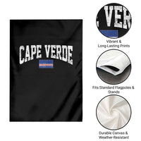 Cape Verde Sports Throwback Garden Flag Cabo Verdean Pride