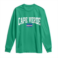 Cape Verde Sports Throwback Long Sleeve Shirt Cabo Verdean Pride