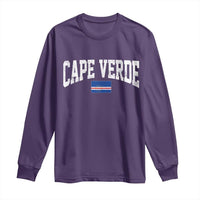 Cape Verde Sports Throwback Long Sleeve Shirt Cabo Verdean Pride