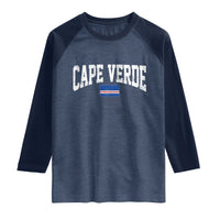 Cape Verde Sports Throwback Raglan Shirt Cabo Verdean Pride