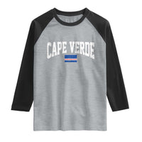 Cape Verde Sports Throwback Raglan Shirt Cabo Verdean Pride