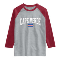 Cape Verde Sports Throwback Raglan Shirt Cabo Verdean Pride