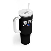 Cape Verde Sports Throwback Tumbler With Handle Cabo Verdean Pride