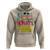 Funny Kindergarten Just Got A Lot Cooler Hoodie First Day Of School Sunglass Red Apple - Wonder Print Shop