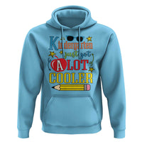 Funny Kindergarten Just Got A Lot Cooler Hoodie First Day Of School Sunglass Red Apple - Wonder Print Shop